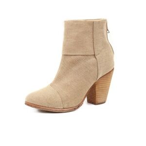 Rag & Bone Newbury Classic Canvas Ankle Boots Size 6.5